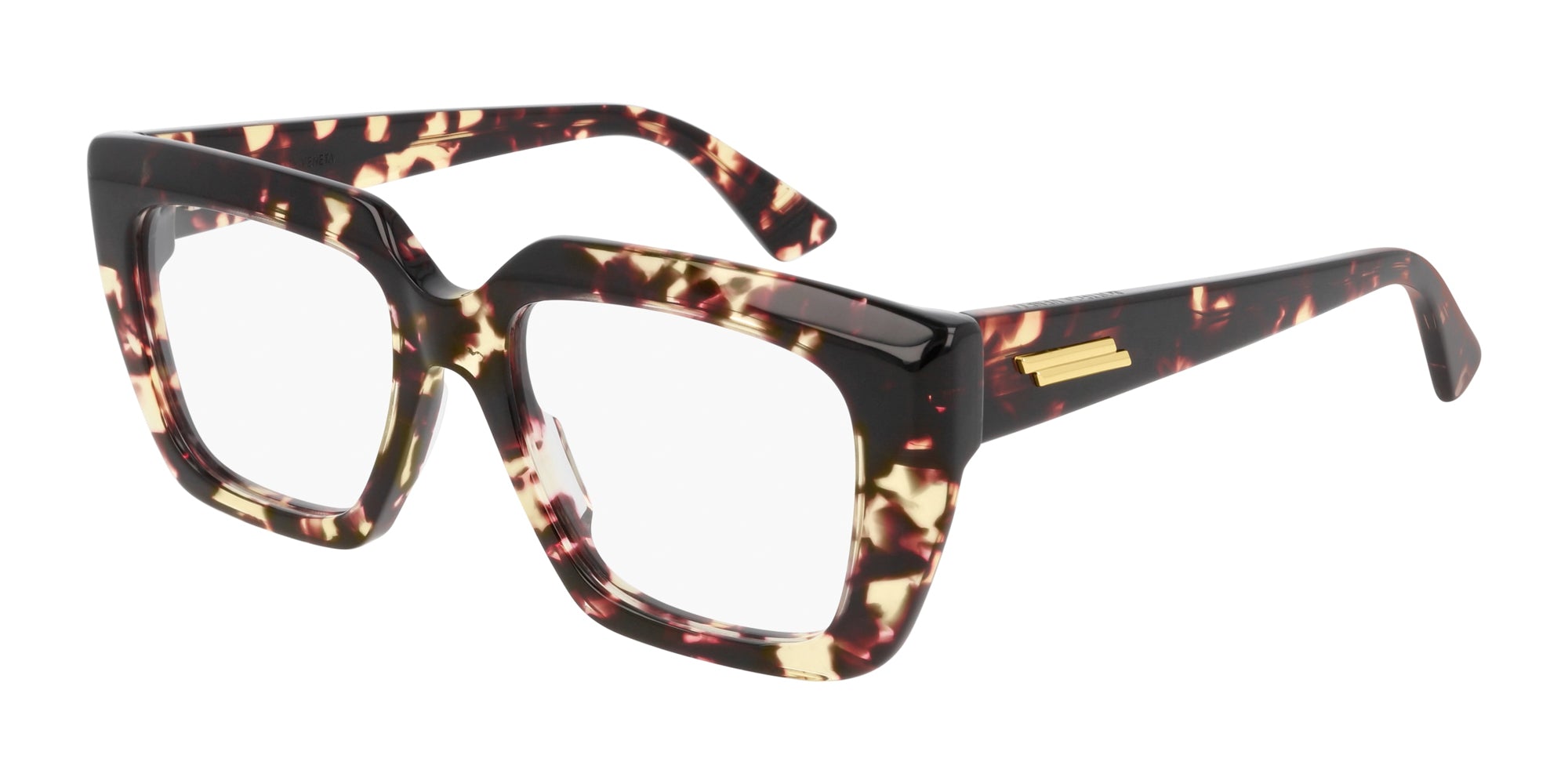 Bottega Veneta BV1032O Rectangle Glasses | Fashion Eyewear US