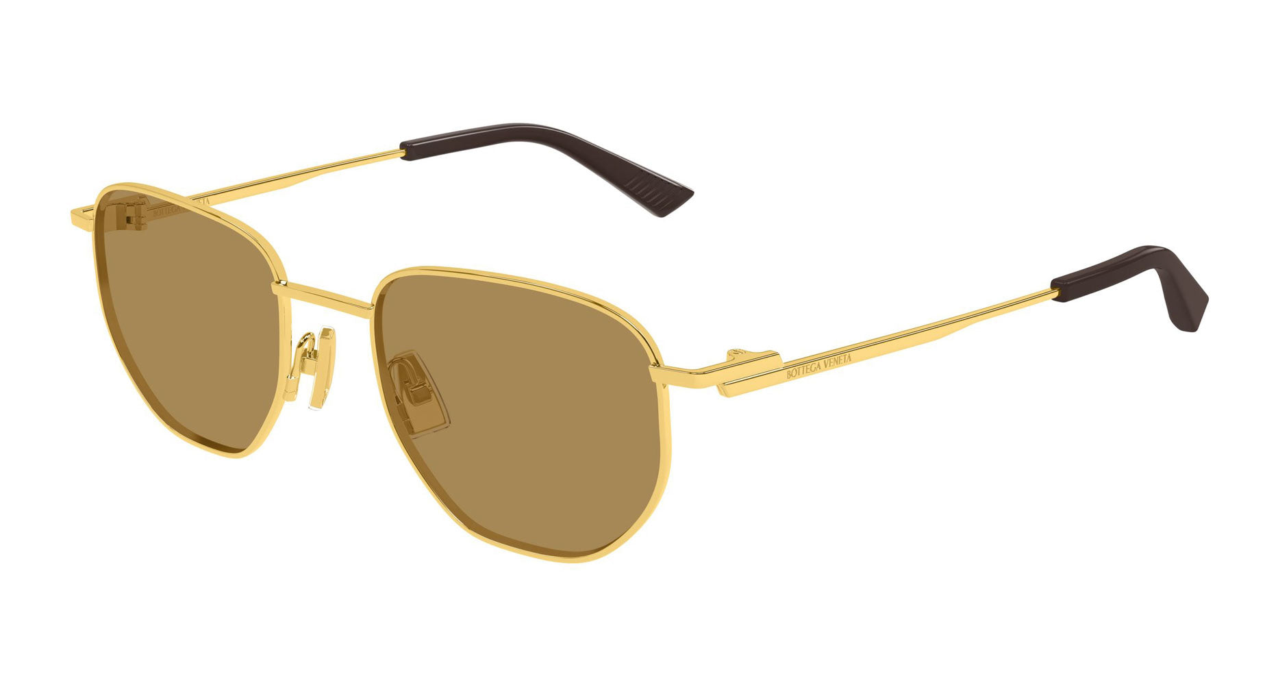 Bottega Veneta BV1301S Round Sunglasses | Fashion Eyewear US