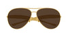 Bottega Veneta BV1305S Gold/Dark Brown #colour_gold-dark-brown