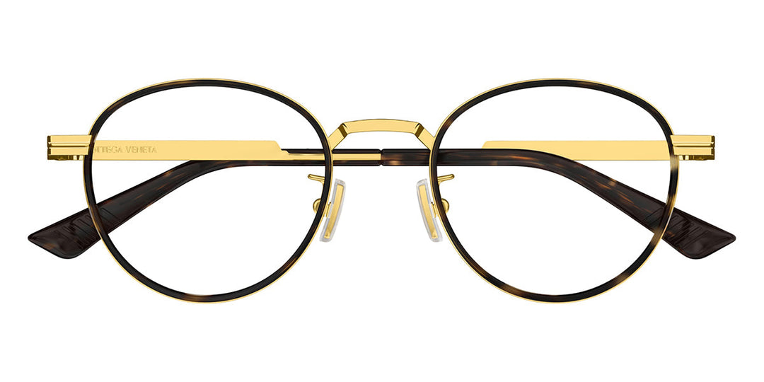 Bottega Veneta BV1337OJ Round Glasses | Fashion Eyewear US