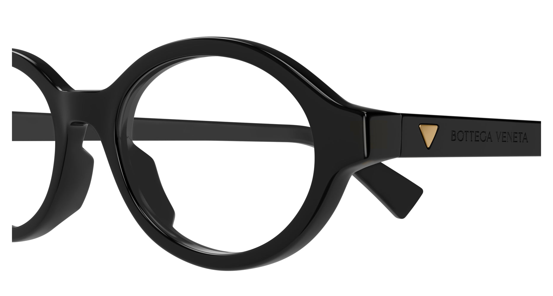 BOTTEGA VENETA オーバルフレームメガネ BV1367O 003 Bottega Veneta BV1367O Round Glasses | Fashion Eyewear