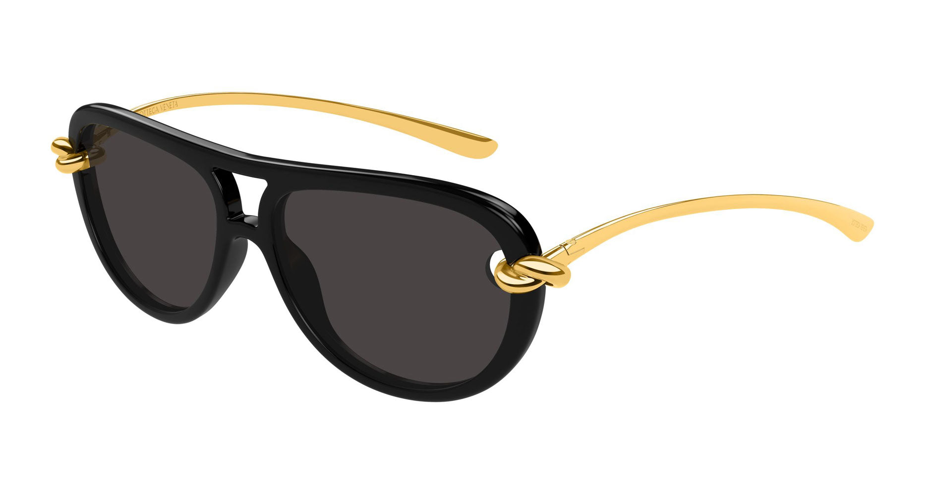 Bottega Veneta BV1418S Aviator Sunglasses | Fashion Eyewear US