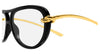 Bottega Veneta BV1418S#colour_gold/transparent