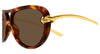 Bottega Veneta BV1418S#colour_gold/brown