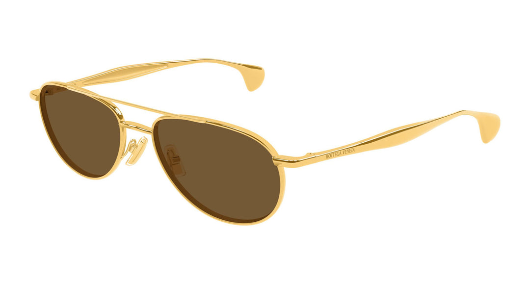 Bottega Veneta BV1419S Aviator Sunglasses | Fashion Eyewear