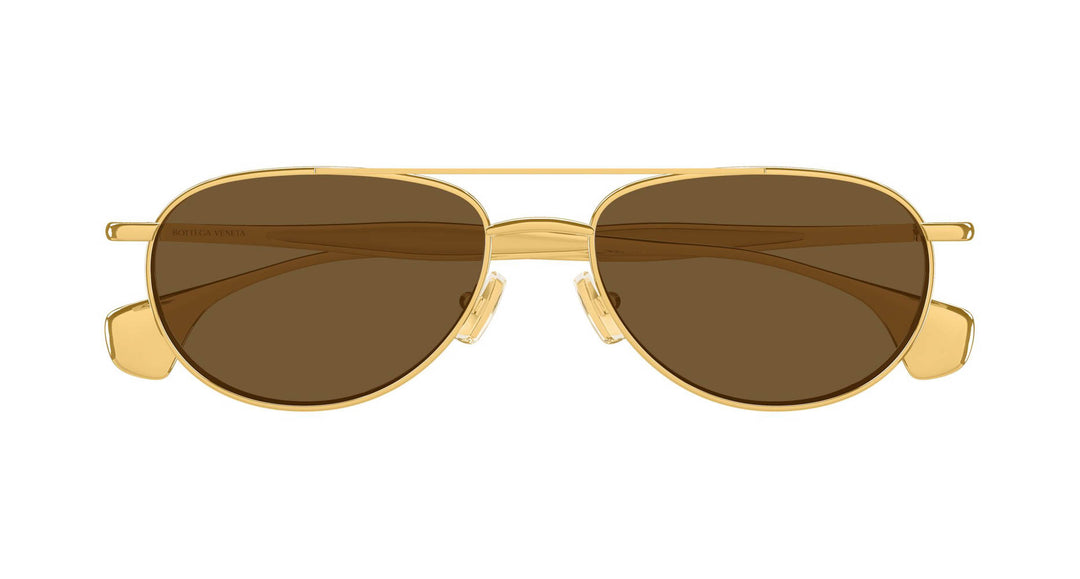 Bottega Veneta BV1419S Aviator Sunglasses | Fashion Eyewear US