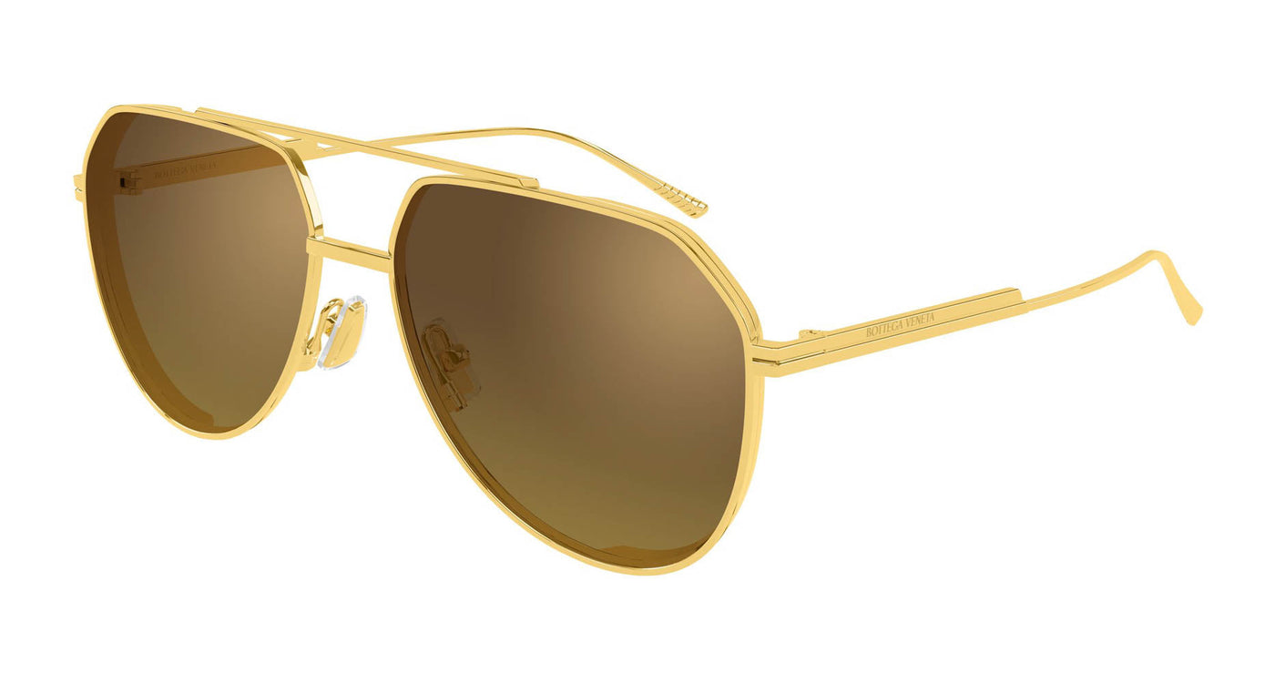 Bottega Veneta BV1465S Aviator Sunglasses | Fashion Eyewear US