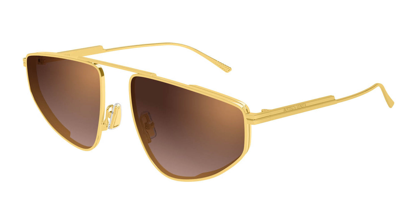 Bottega Veneta BV1466S Aviator Sunglasses | Fashion Eyewear US