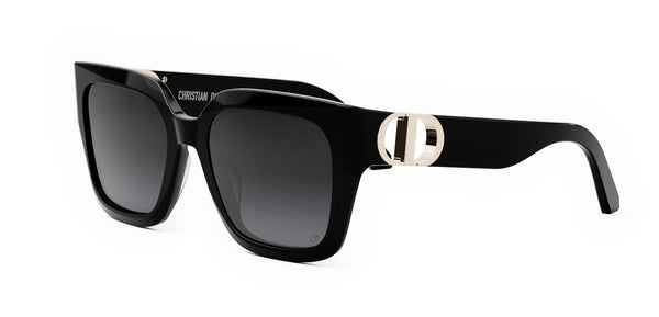 Dior 30Montaigne Sunglasses Black Gold Square Frame