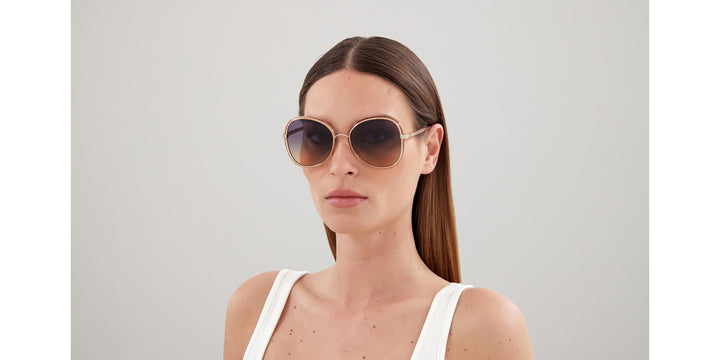 Chloe アイウェア ハタフライ フレム サンクラス CH0030S 009 Chloe CH0030S Butterfly Sunglasses | Fashion Eyewear US