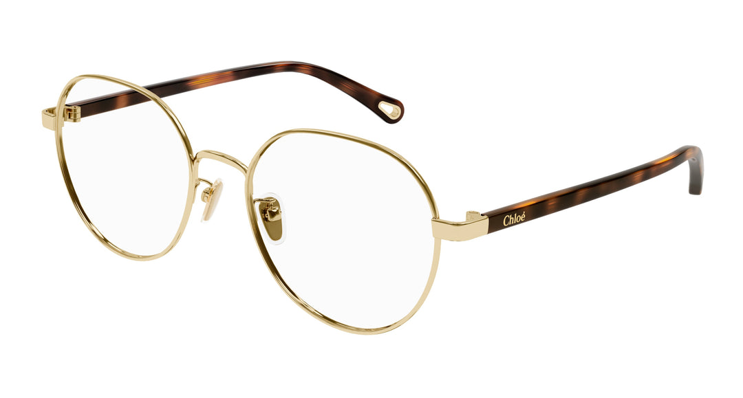 Chloe アイウェア ラウントフレム メカネ CH0246OA 002 Chloe CH0246OA Round Glasses | Fashion Eyewear US