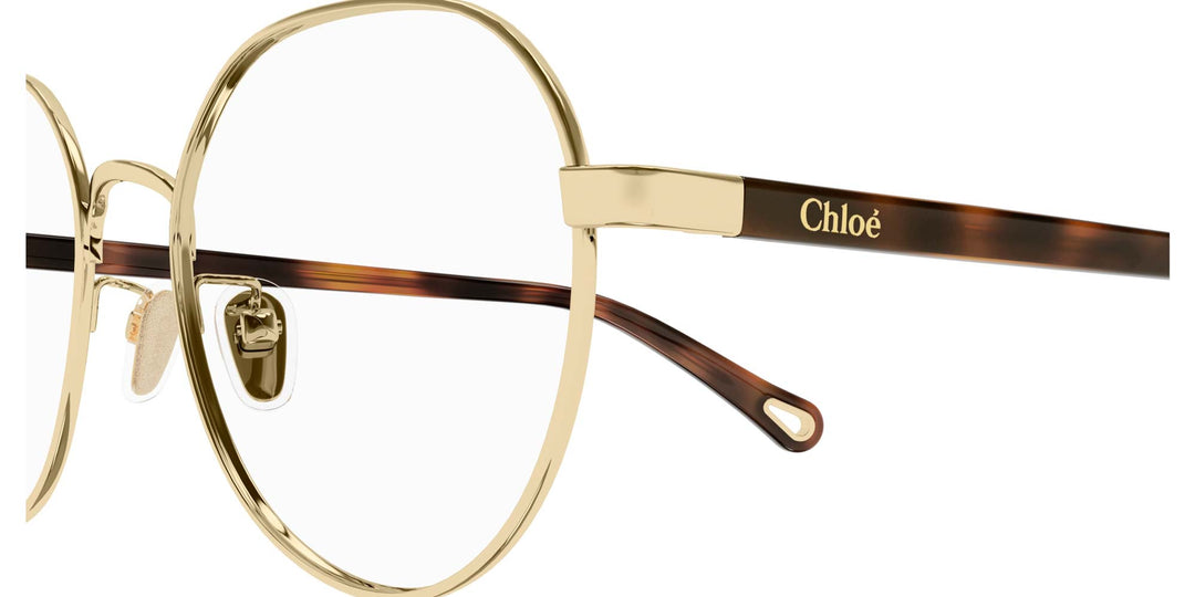 Chloe アイウェア ラウントフレム メカネ CH0246OA 002 Chloe CH0246OA Round Glasses | Fashion Eyewear US