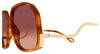 Chloe CH0404S#colour_gold/red gradient
