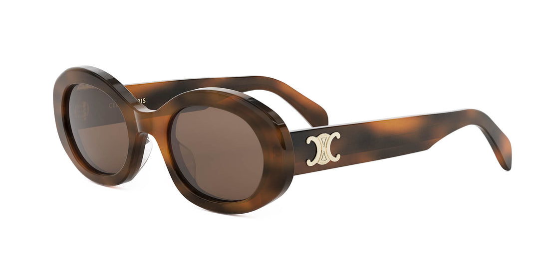 CELINE Triomphe CL40194U Oval Sunglasses | Fashion Eyewear US