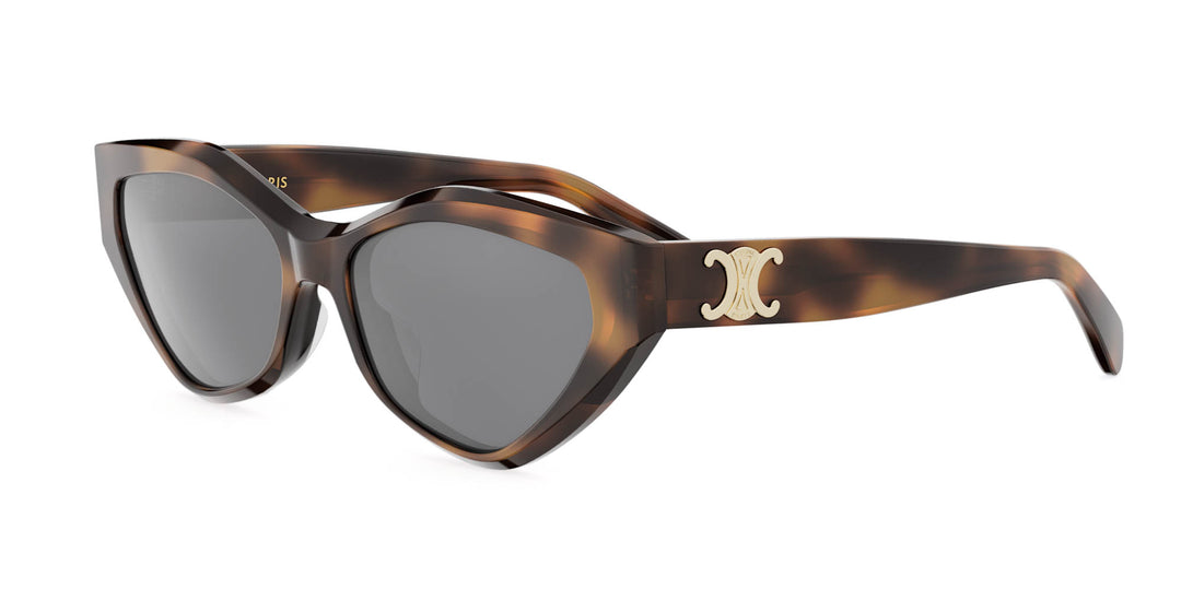 CELINE　超美品　装飾 マスタード タンクトップ　y2k ギャル　y16 Celine CL40254U 30N Triomphe Metal Sunglasses Gold Frame Green