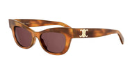 CELINE Triomphe CL40352U#colour_light-tortoiseshell-brown