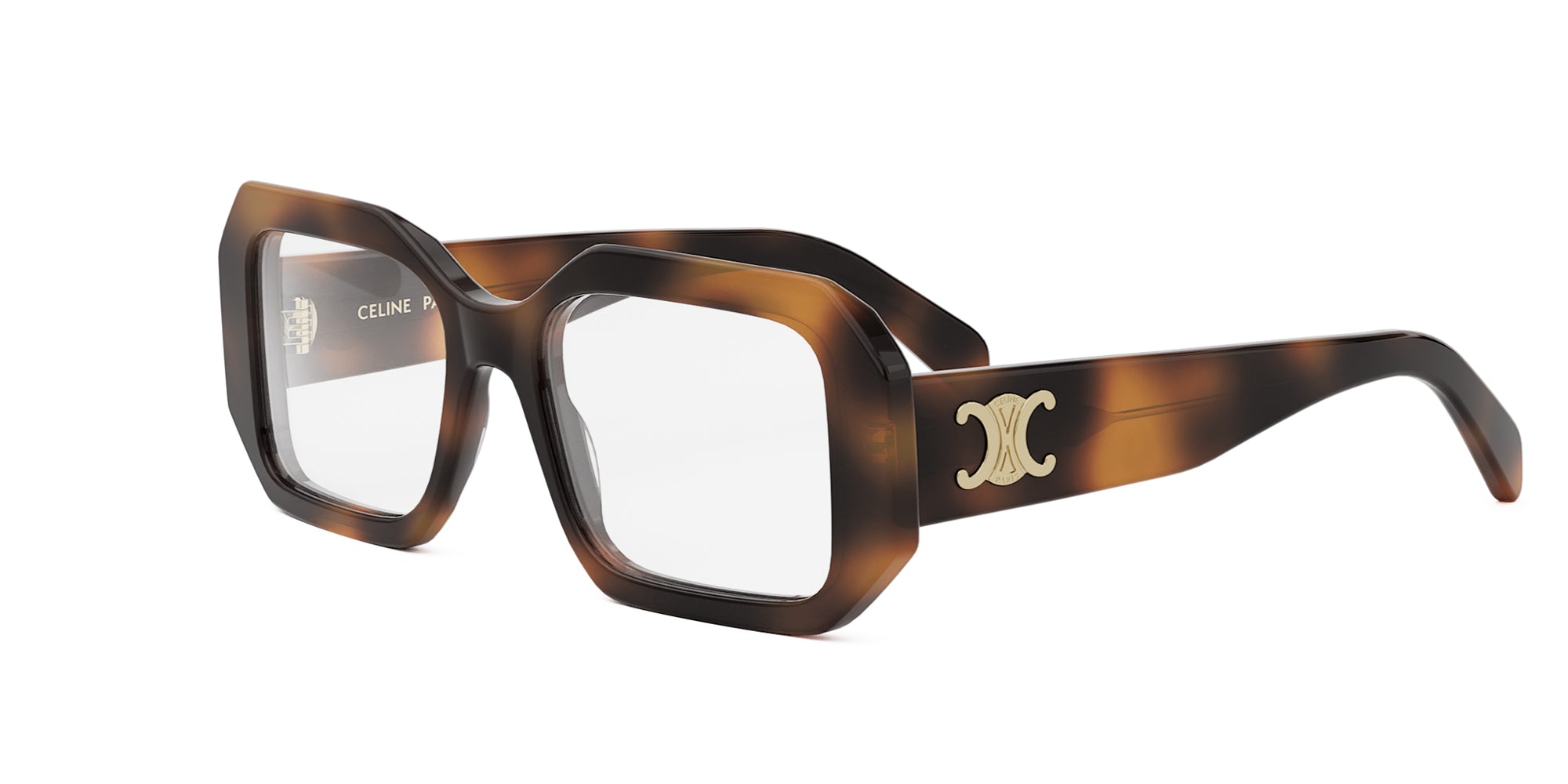 メガネ Celine Eyeglass Frame CL50136I 045 Clear Brown Celine CL50136I 001 Glasses - US