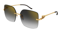 Cartier Panthere CT0359S #colour_shiny gold/grey gradient with bronze mirror