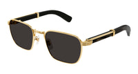 Cartier CT0363S #colour_shiny gold with black genuine buffalo horn/grey with light mirror