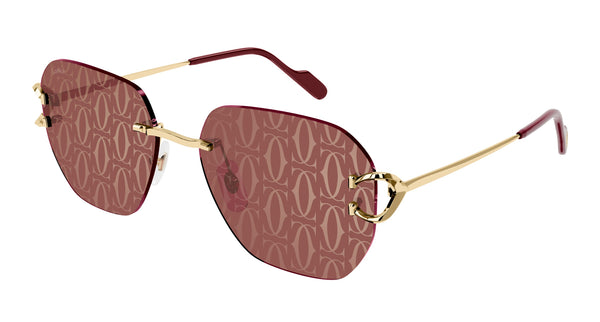 Cartier CT0394S Square Sunglasses | Fashion Eyewear US