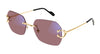 Cartier CT0416S #colour_shiny gold/clear to burgundy photochromic with blue control