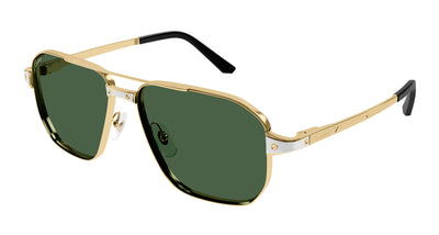 Cartier CT0424S Gold/Polarised Green #colour_gold-polarised green