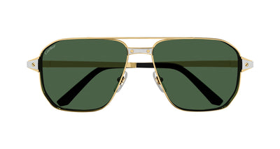 Cartier CT0424S Gold/Polarised Green #colour_gold-polarised green