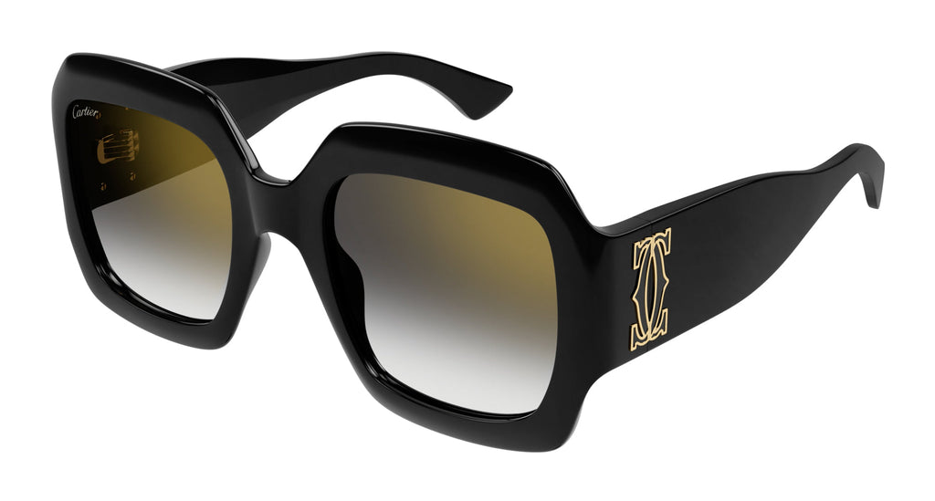 Cartier ゴールドフレーム サングラス Cartier CT0464S 013 Sunglasses Shiny Gold Red - eye-oo.com