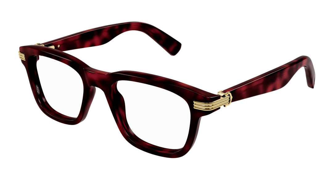 Cartier CT0444O Rectangle Glasses | Fashion Eyewear US