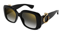Cartier Panthere-C CT0471SA #colour_shiny black/grey gradient with gold flash mirror