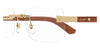 Cartier CT0513O #colour_gold with brown wood