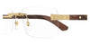 Cartier CT0513O #colour_gold with dark brown wood