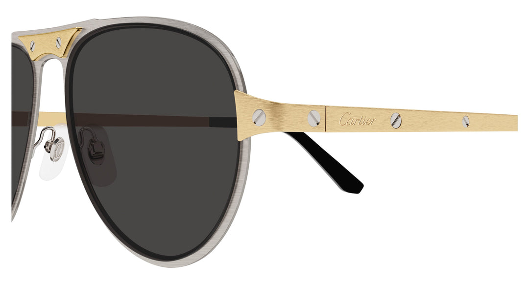 Cartier CT0533S Aviator Sunglasses | Fashion Eyewear US display picture 3