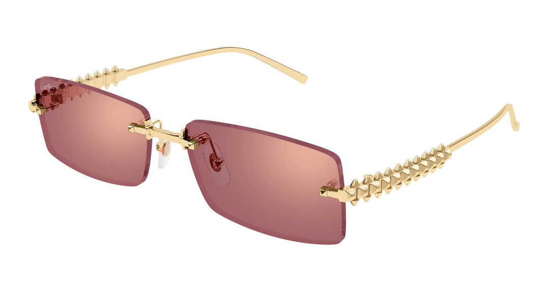 カルティエサングラス Cartier CT0604S Rectangle Sunglasses | Fashion Eyewear US