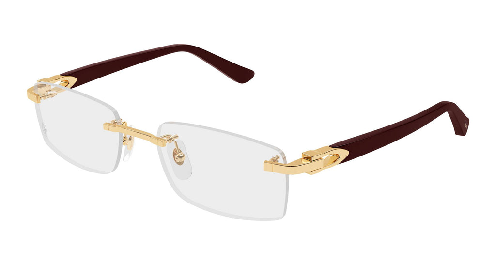 Cartier CT0607OJ Rectangle Glasses | Fashion Eyewear US