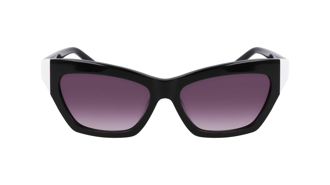 DKNY DK547S Black-White/Purple #colour_black-white-purple