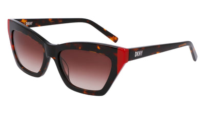 DKNY DK547S Dark Tortoise/Red/Brown #colour_dark-tortoise-red-brown