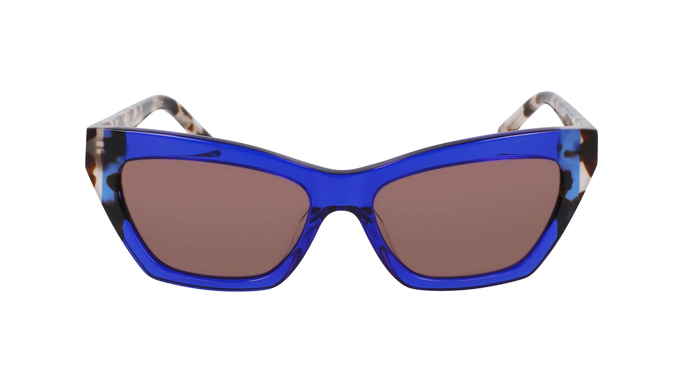 DKNY DK547S Cobalt/Bone Tortoise/Pink #colour_cobalt-bone-tortoise-pink