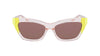 DKNY DK547S Crystal Peach/Citron/Brown #colour_crystal-peach-citron-brown