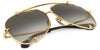 Dita Talon 23007 #colour_18k gold/grey to clear gradient with gold flash