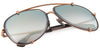 Dita Talon 23007 #colour_rose gold/dark grey to clear gradient with milky gold flash