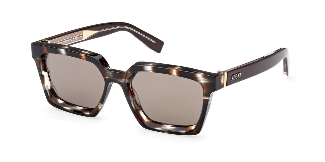 Zegna EZ0214 Square Sunglasses | Fashion Eyewear US