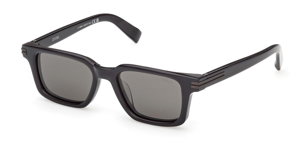 Zegna EZ0280 Shiny Grey/Smoke Polarised #colour_shiny-grey-smoke-polarised