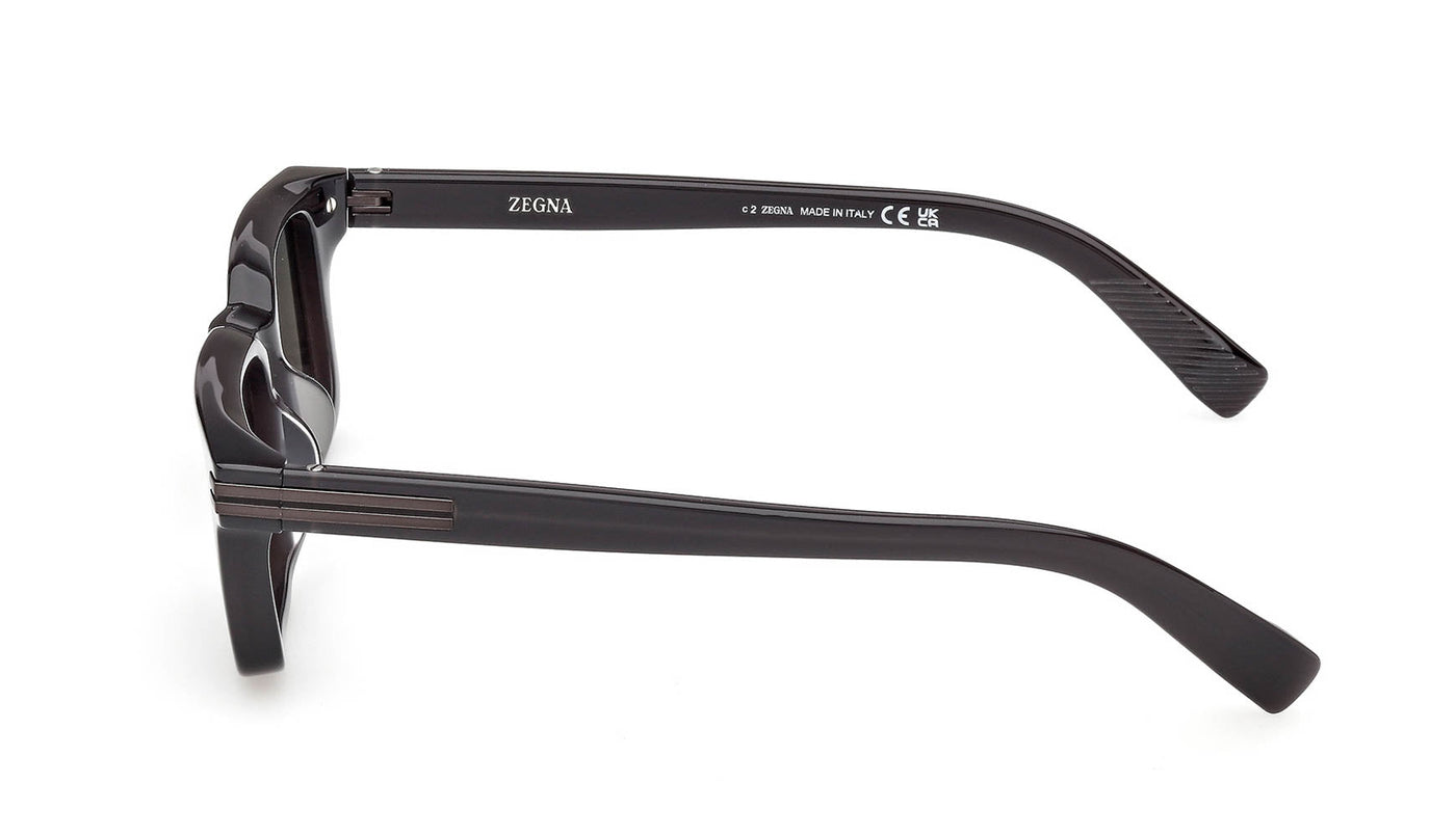 Zegna EZ0280 Shiny Grey/Smoke Polarised #colour_shiny-grey-smoke-polarised