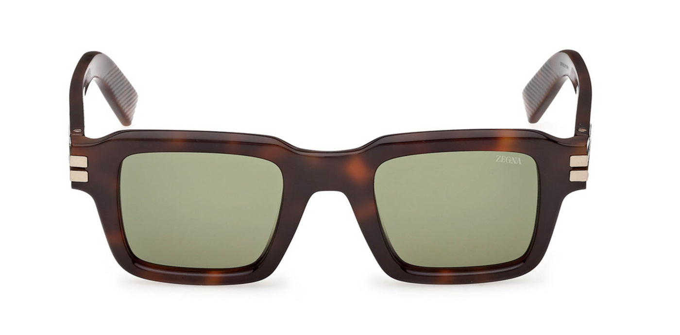 Zegna EZ0283 Dark Havana/Green #colour_dark-havana-green