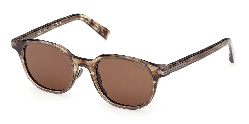 Zegna EZ0285 Light Brown Gradient/Brown #colour_light-brown-gradient-brown