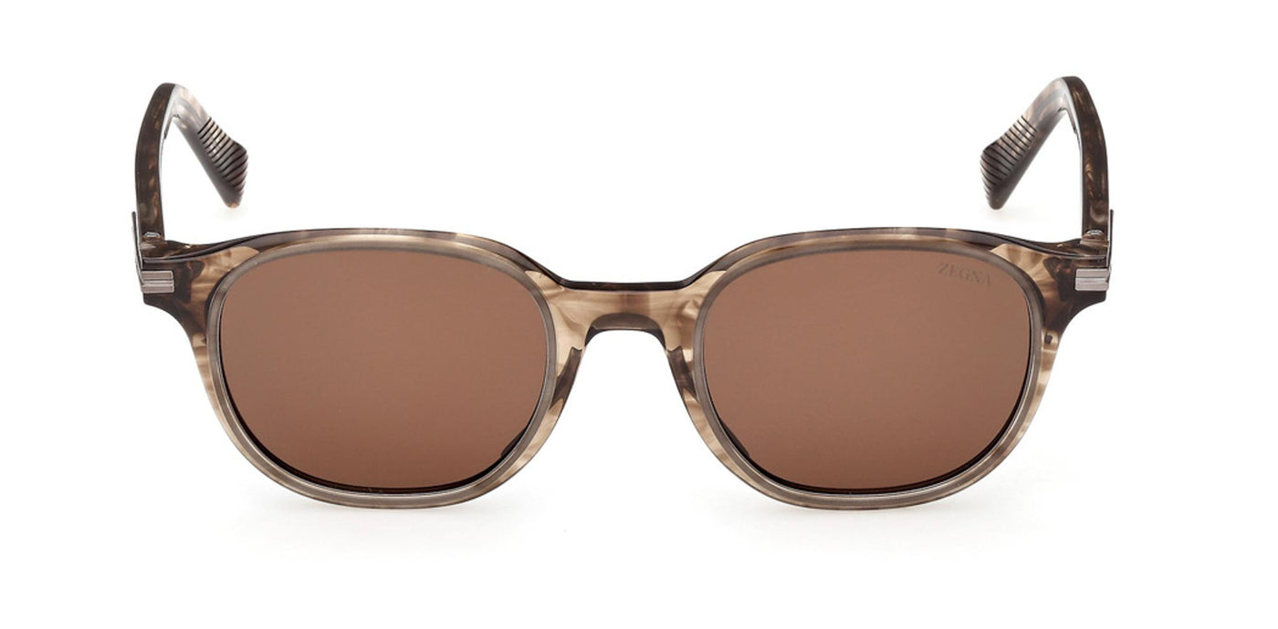 Zegna EZ0285 Light Brown Gradient/Brown #colour_light-brown-gradient-brown