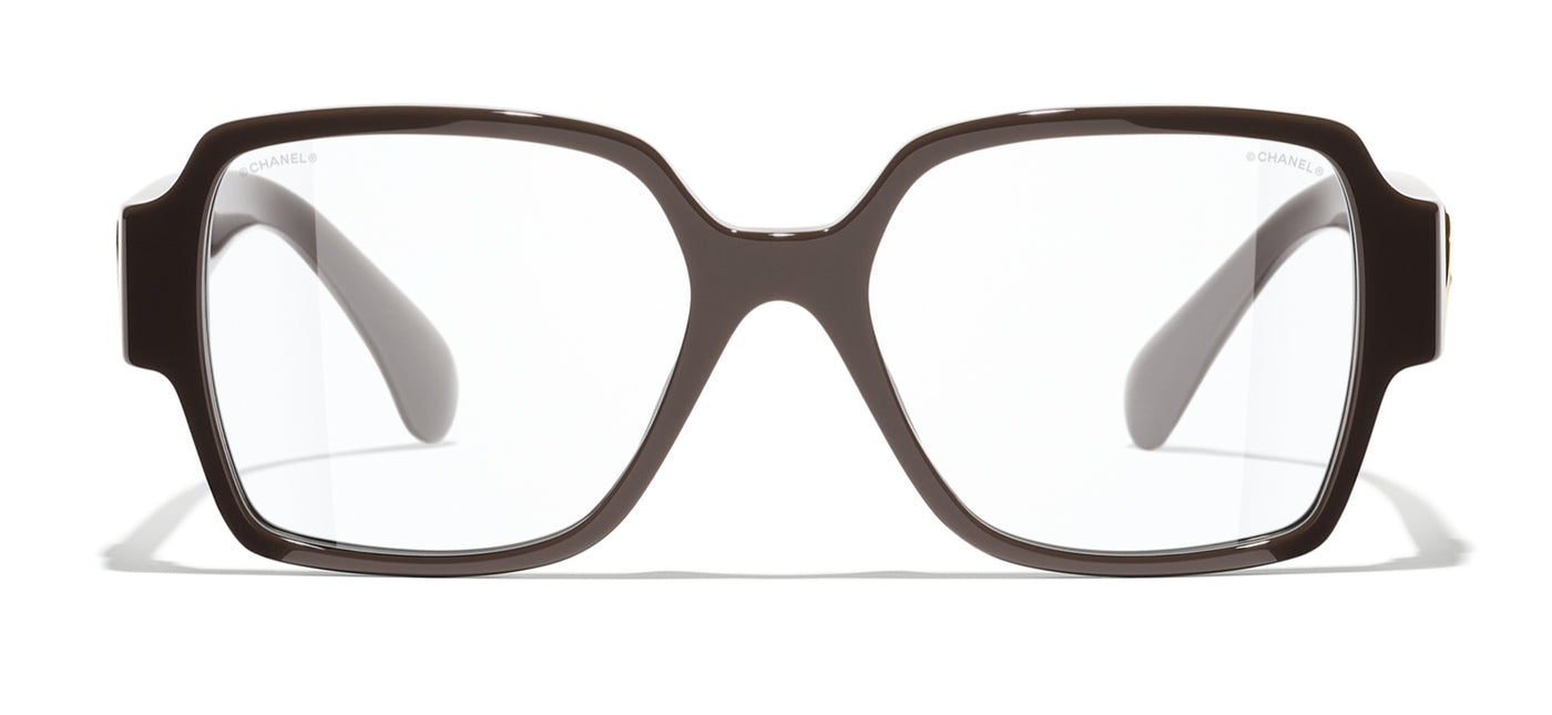 Chanel Square Eyeglasses in Metallic for Men