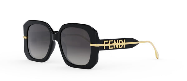 Fendi Sunglasses FS5265R Black Fendi Fendigraphy 52MM Square Sunglasses | Saks Fifth Avenue main image 2