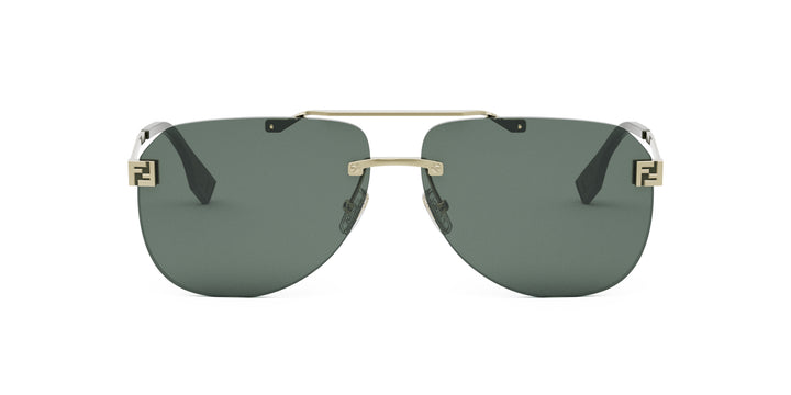 Fendi Aviator Fendi Sky Fe40115U‎ Sunglasses Brown Lens Gold Frame Made in Italy Fendi Fendi Sky Fe40115U L (61 - 13) with Brown lenses and  main image 4